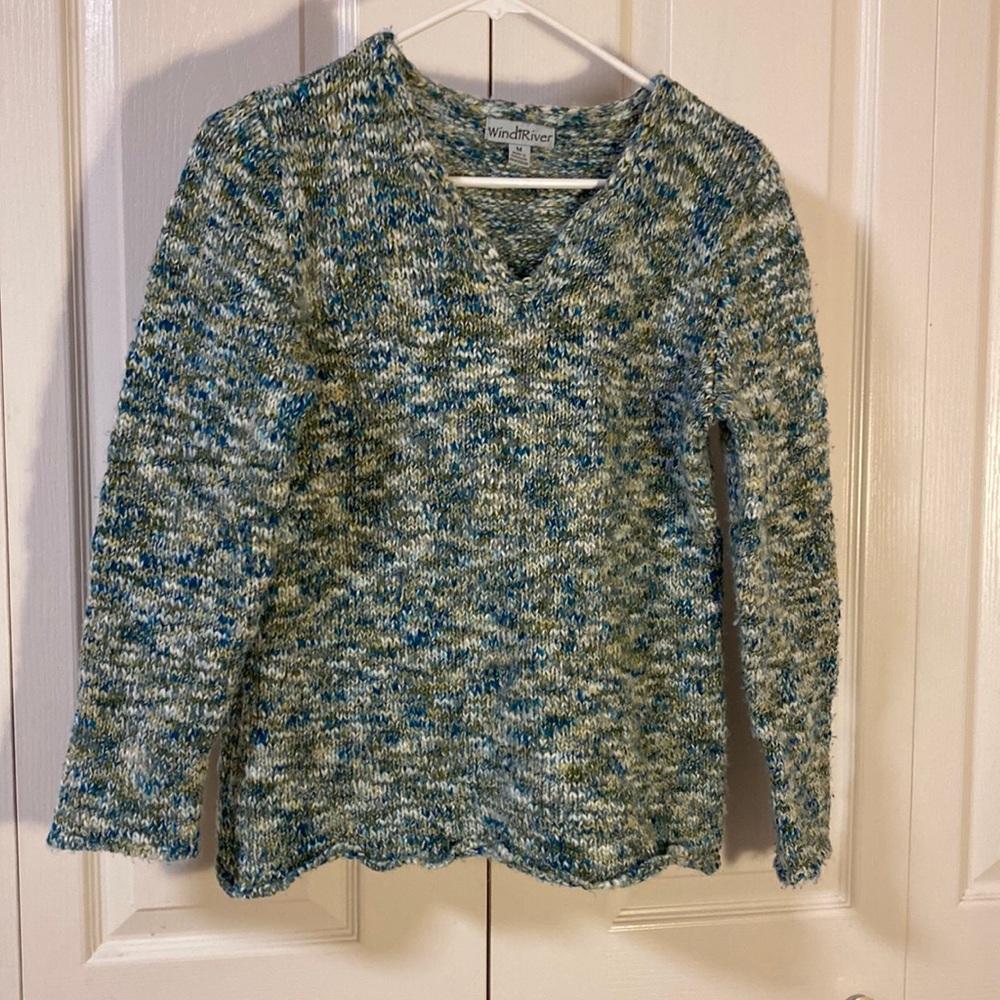 Blue sweater!
